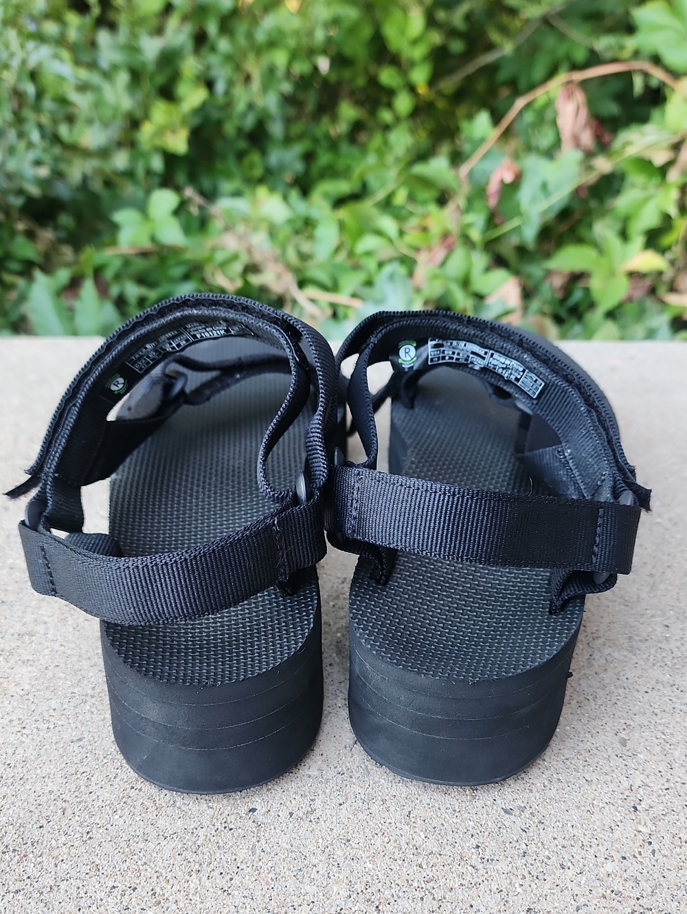 Teva Black Platform Strappy Sandals - Picture 5 of 16